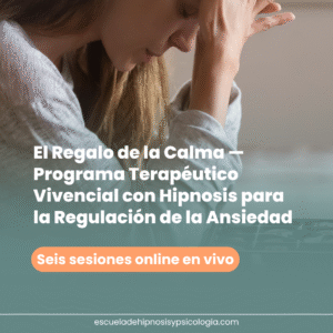 El Regalo de la Calma — Programa Terapéutico Vivencial con Hipnosis para la Regulación de la Ansiedad Escuela de Hipnosis y Psicologia